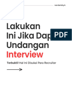 Lakukan Ini Jika Dapat Undangan Interview Kerja 1676985386