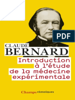 Introduction À L Étude de La Médecine Expérimentale (Bernard, Claude)