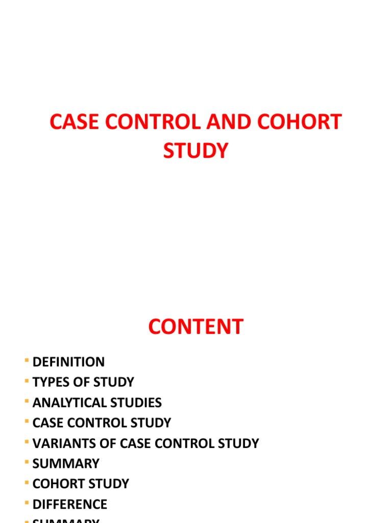 Case Control and Cohort Study - Jaya | PDF | Cohort Study | Odds Ratio