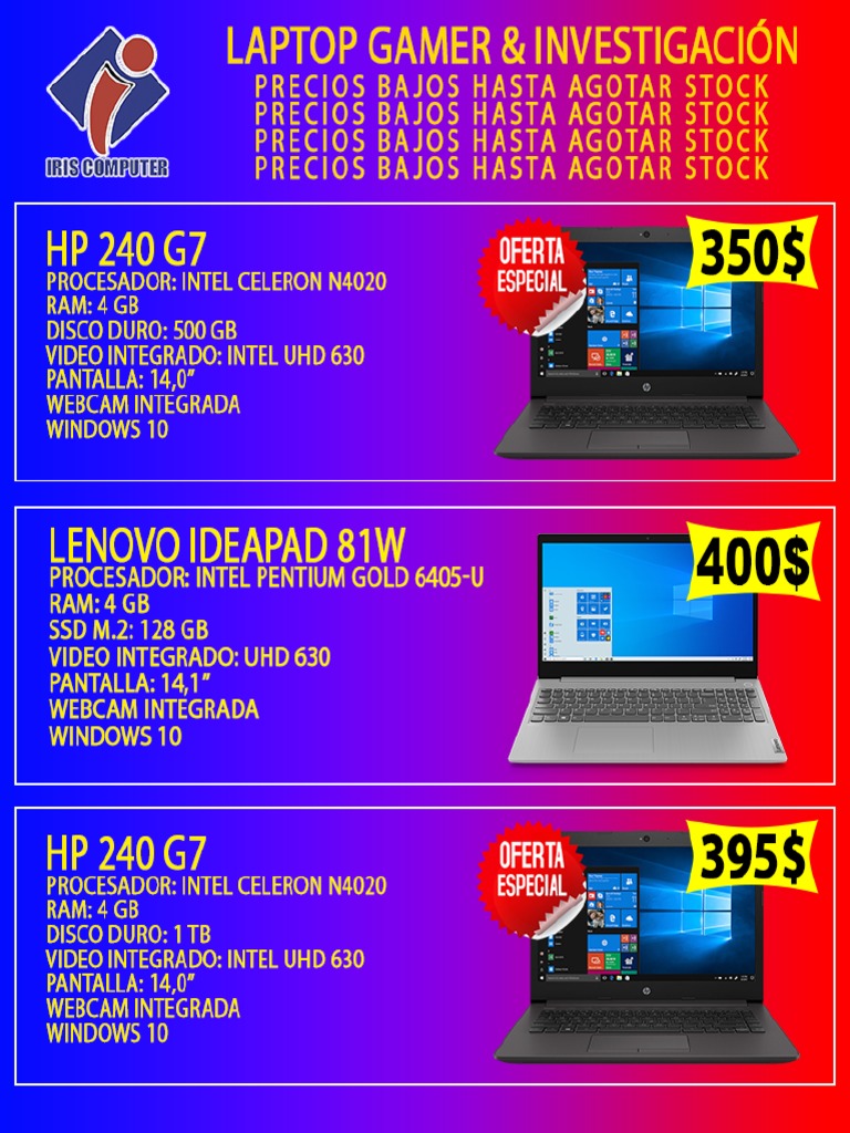 21 MARZO - LAPTOPS - IRIS COMPUTER-1 | PDF