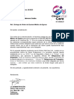 Plantilla Carta de Examen de Egreso PDF