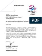 Plantilla Carta Terminacion Contrato Laboral PDF