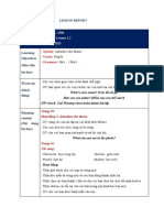 Lesson Report - 05-03-2023 - TC-E1L-2306