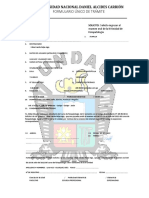 Formulario Único de Trámite: Universidad Nacional Daniel Alcides Carrión