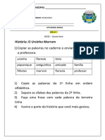 Atividades de Lingua Portuguesa 3o Ano Semana 1