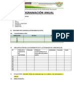 Esquema Programación Anual - Lozano