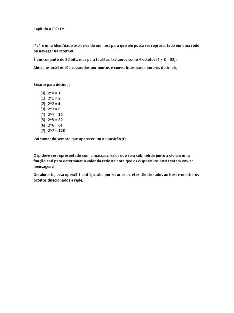 Capítulo 4 Cisco Download Grátis Pdf Endereço De Ip Rede De