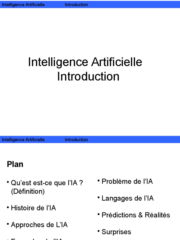 Schéma de l'Intelligence Artificielle | PDF | Intelligence artificielle ...