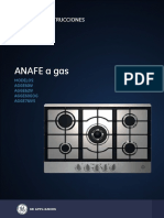 Manual anafe GE gas instrucciones