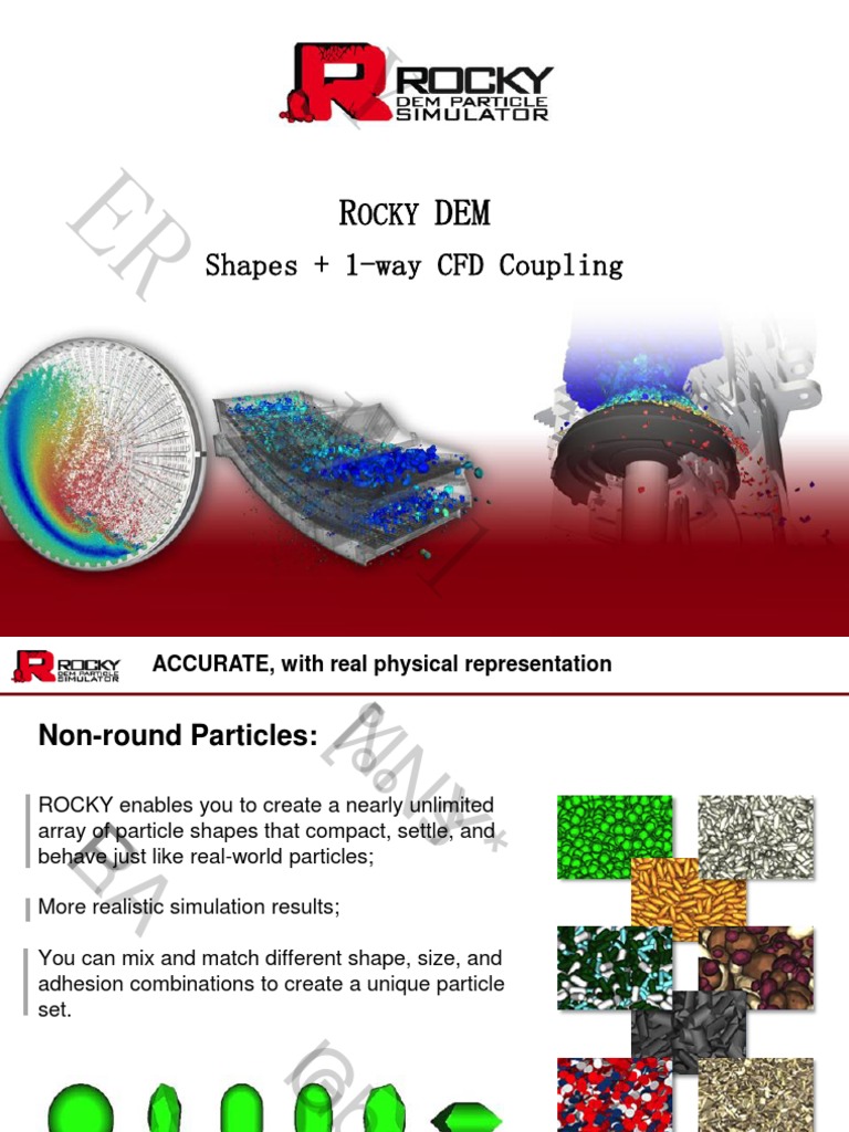 Rocky DEM Tutorial: Non-Round Particles | PDF | Flow Measurement | Density