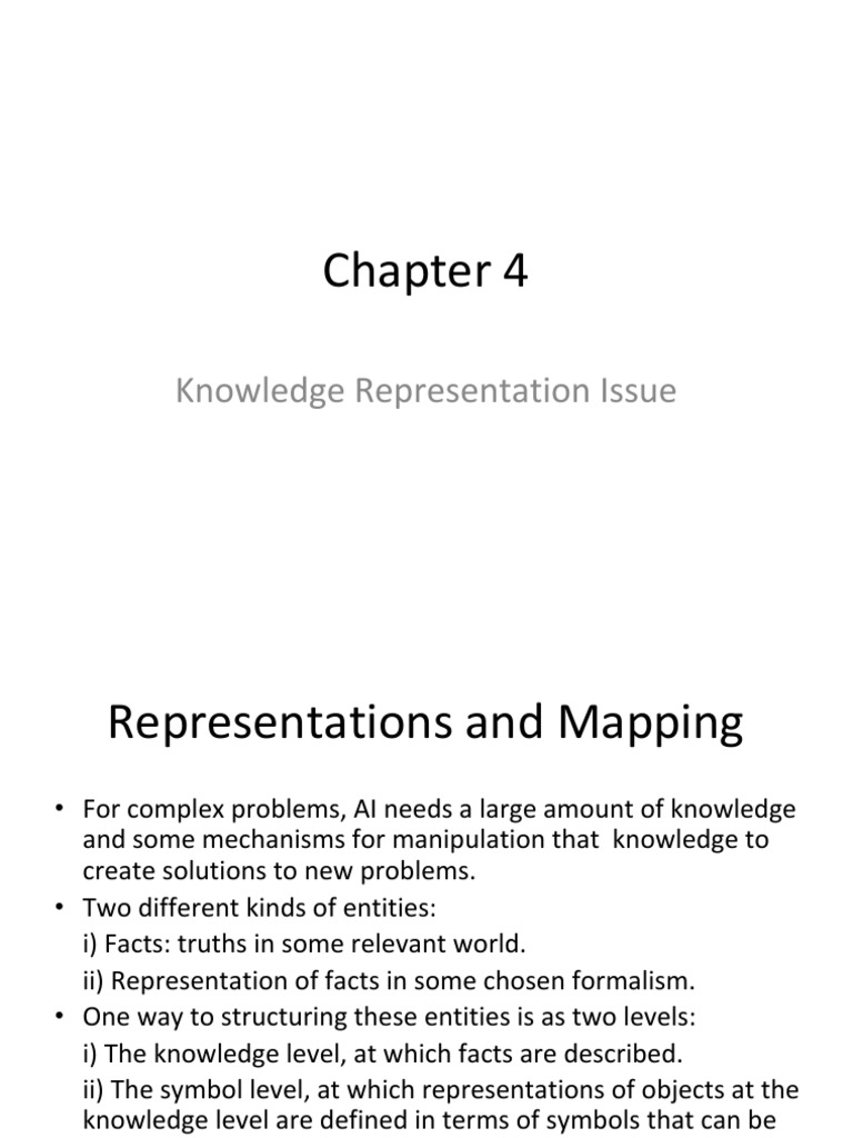 Knowledge Representation Issue | PDF | Knowledge Representation And ...