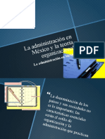 Teoria Organizacion en MExico