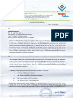 4 Architect's Certificate of Percentage of Completion of Work (Form 1)