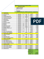 Presupuesto Revestimiento