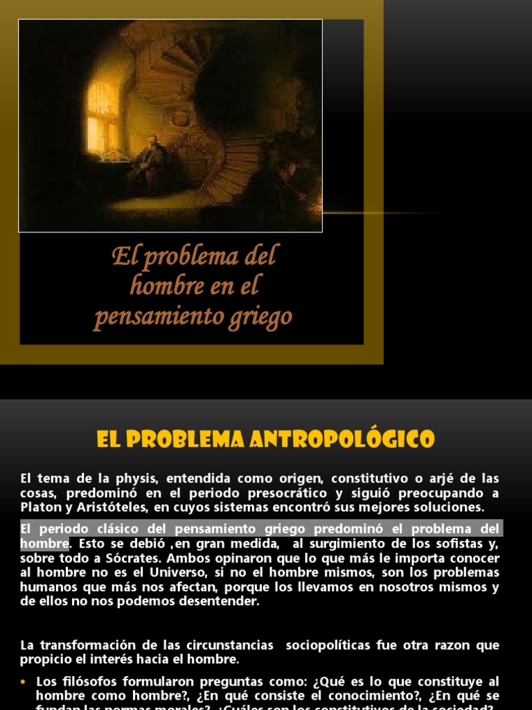 El Ser Humano En El Pensamiento Griego Clásico – WSKECE