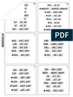 Irregular Verbs in Groups DOWNLOADABLE PRINTOUT