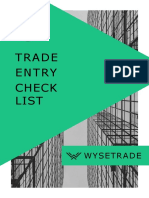 Trade Entry Checklist Wysetrade