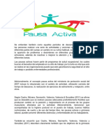 Pausas Activas y Ergonomia