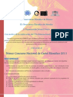 Convocatoria Nacional de Cartel Filosófico 2011