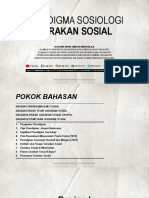 Paradigma Sosiologi & Gerakan Sosial