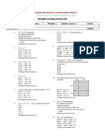 PP. Prueba Acumulativa p2 Matemáticas