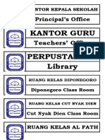 Papan Nama Kelas