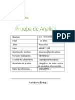 Prueba de Analisis