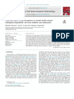 Exploring Spatio-Temporal Patterns in Mental Health Related Emergency Department Use From Children and Adolescents