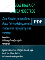 ¿Buscas Trabajo? Únete A Nosotros