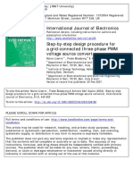 Step-By-Step Design Procedure For A Grid-Connected Three-Phase PWM Voltage Source Converter