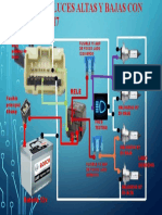 Circuito de Luces Altas y Bajas Con Halogenos