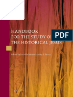 Handbook for the Study of the Historical Jesus