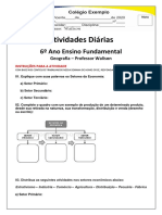 Atividades econômicas, setores e extrativismo