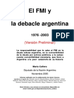 El Fmi y La Debacle de La Argentina