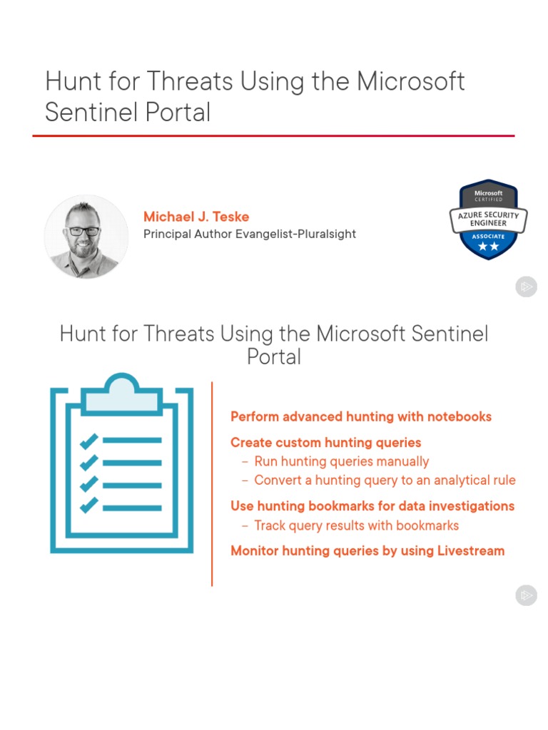 Hunt For Threats Using The Microsoft Sentinel Portal Slides | PDF ...