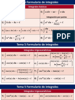 5 Formulario de Integrales