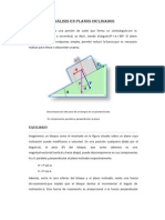 Análisis en Planos Inclinados Estatica U6