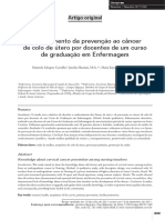 Conhecimento sobre prevenção do câncer de colo uterino