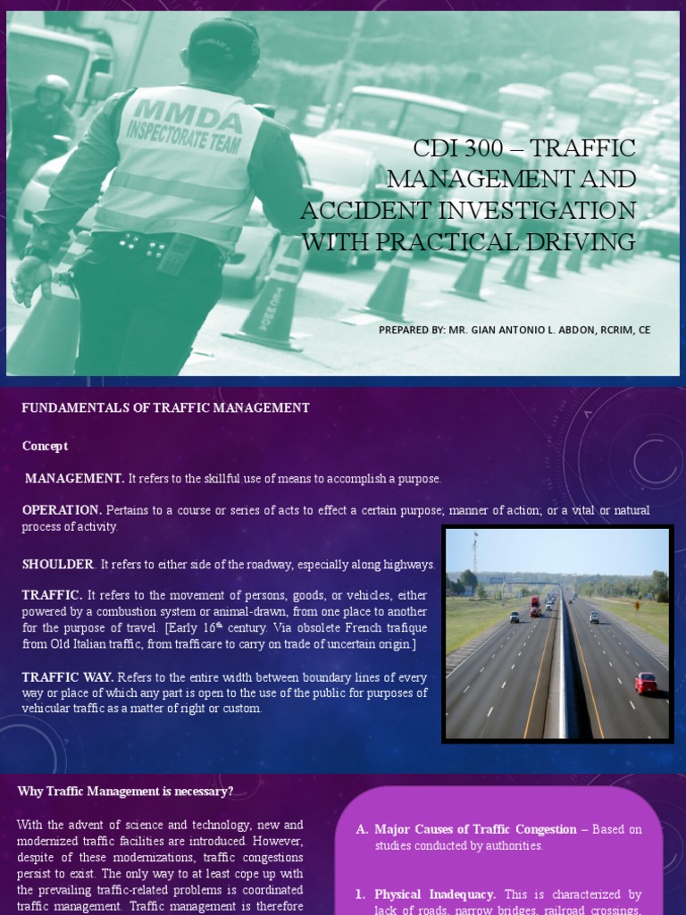 Traffic Management and Safety Insights | PDF | Traffic | Road