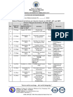 Final Planned Activities