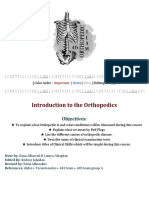 1 - Introduction To The Orthopedics (Updated)