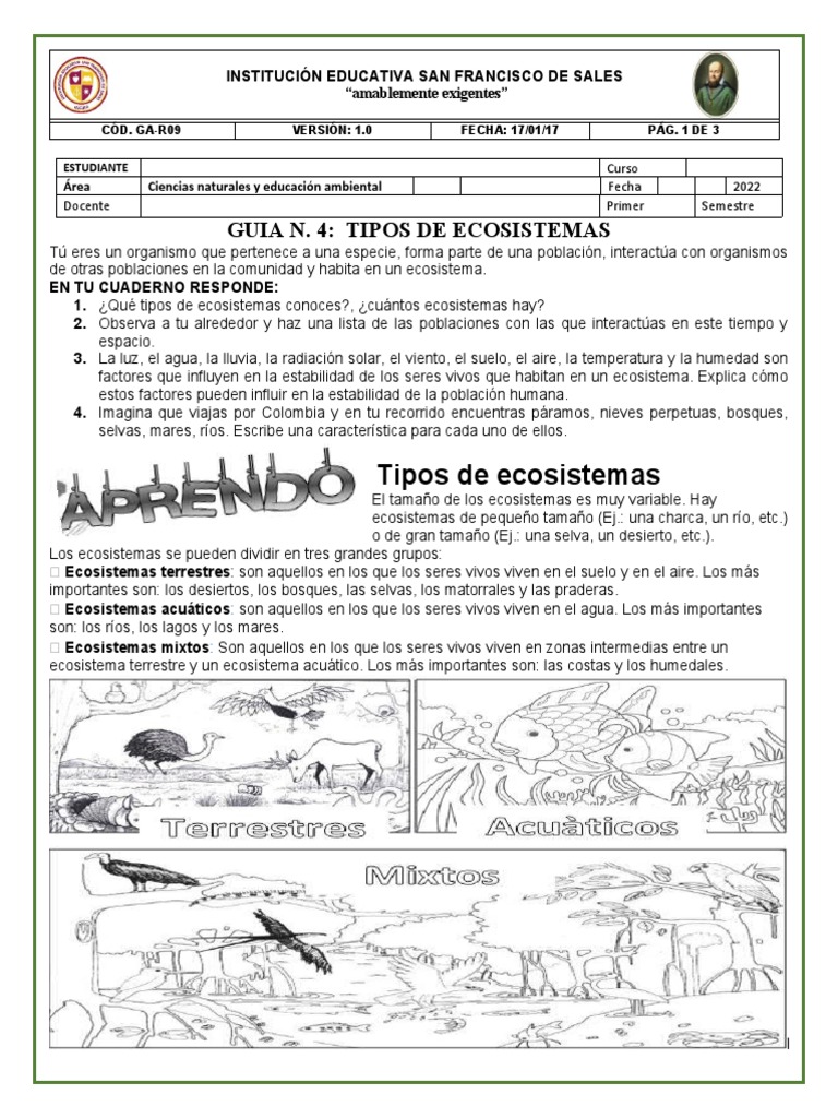 Tipos de Ecosistemas en Colombia | PDF | Ecosistema | Colombia
