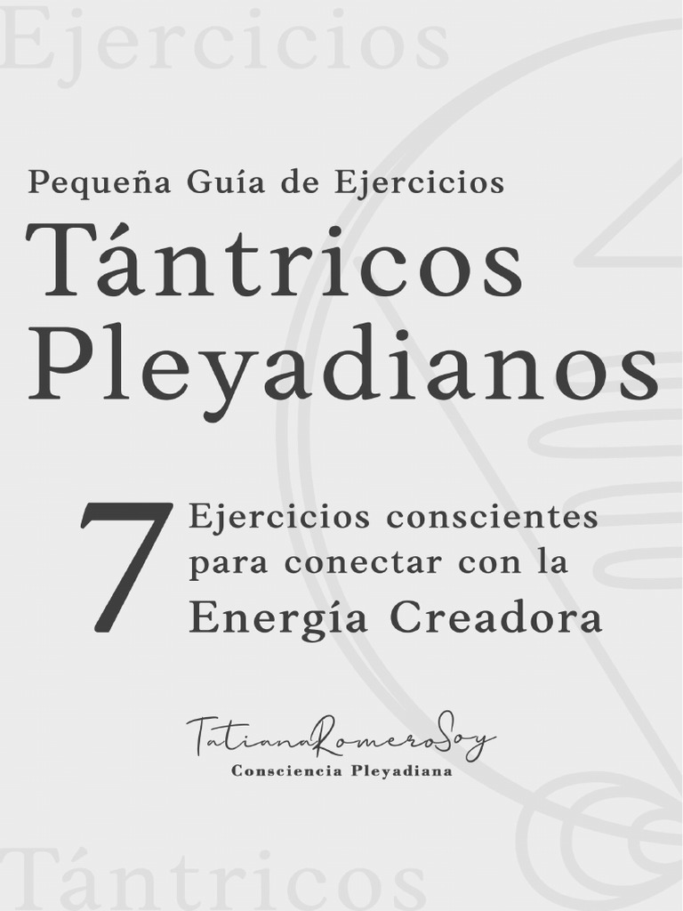 Pequena Guia de Ejercicios Tantricos Pleyadianos V2 | PDF | Tantra ...