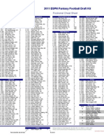 2011 ESPN Fantasy Football Draft Kit: Positional Cheat Sheet