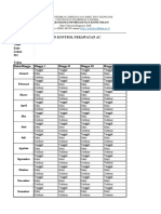 Dokumen Kontrol Perawatan Ac