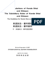 Regulations of Kendo Shiai and Shinpan