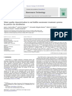 Water Quality Characterization in Real Biofilm Wastewater Treatment Systems by Particlu Size Distribution