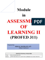 Module in Assessment of Learning 2
