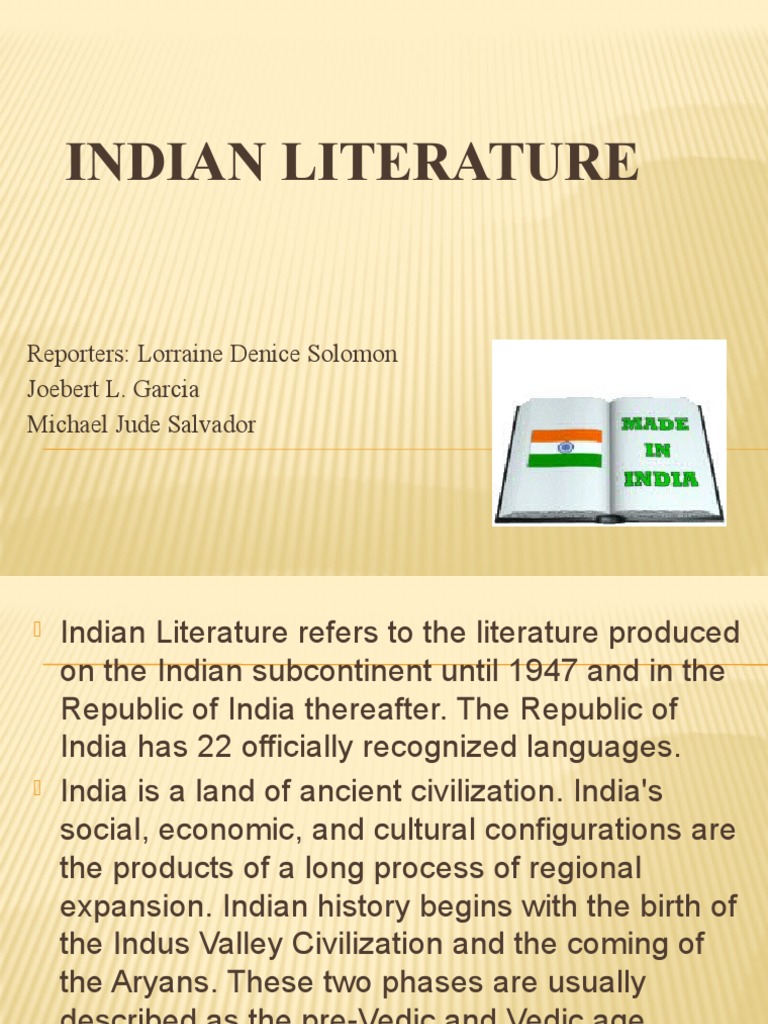 importance of indian literature