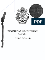Income Tax (Amendment) Act 2014